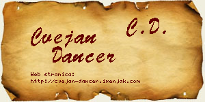 Cvejan Dancer vizit kartica